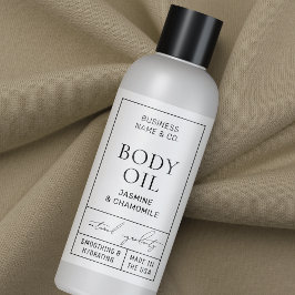 Modernes Apothekar 4 OZ 120ml Kosmetisches Flasche Rechteckiger Aufkleber