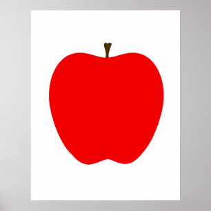 Modernes Apple drucken Poster
