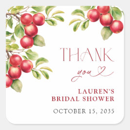 Modernes Appley immer nach Apple Dusche Vielen Dan Quadratischer Aufkleber