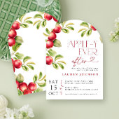 Modernes Appley nach dem Apple-Brautparty Einladung