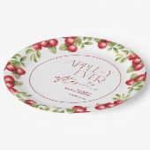 Modernes Appley nach dem Apple-Brautparty Pappteller (Schrägansicht)