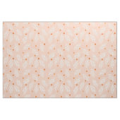 Modernes Aprikosen-Rosa-BlumenBlätter-Muster Stoff (Fat Quarter (45,7 x 55,9 cm))