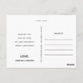 Modernes Aqua 2 Tone Wasserfarbe Foto Postkarte (Rückseite)