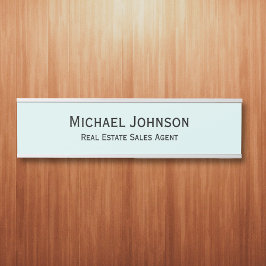 Modernes Aqua Blue Beruflich Business Office Türschild