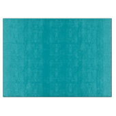 Modernes Aqua Blue Glass Board 15x11 Inch Design Schneidebrett (Vorderseite)