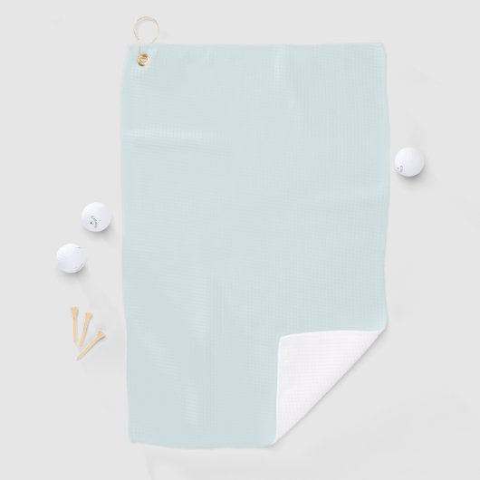 Modernes Aqua Blue Monogram Script Golfhandtuch (Insitu)