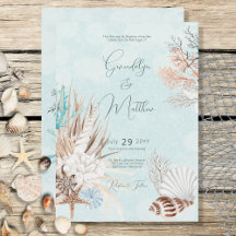 Modernes Aqua Ocean & Muscheln