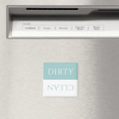 Modernes Aqua Sky Blue Weißes Geschirrspüler/saube Magnet (In Situ (Geschirrspüler))