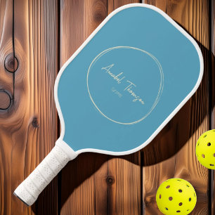 Modernes Aqua Sky im Mittelalter Name des Skript Pickleball Schläger
