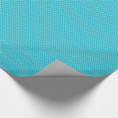Modernes Aqua-Türkis-Marokkaner Quatrefoil Muster Geschenkpapier (Ecke)