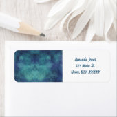 Modernes Aqua und Lila Abstrakt (Insitu)