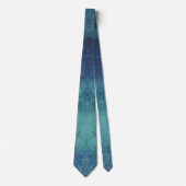 Modernes Aqua und Lila Abstrakt Krawatte (Vorderseite)