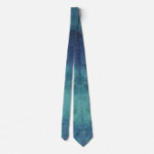 Modernes Aqua und Lila Abstrakt Krawatte (Rückseite)