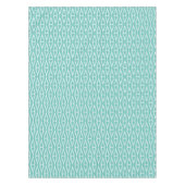 Modernes Aqua White Muster Tischdecke (Vorderseite)