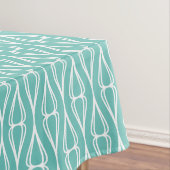 Modernes Aqua White Muster Tischdecke (Beispiel)