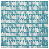 Modernes Aquamarin- und Weißlinienmuster Stoff (Muster)