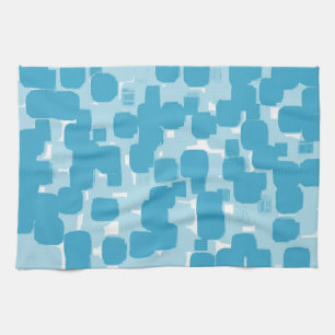 Modernes Aquamarines Abstraktes Design Geschirrtuch