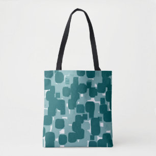 Modernes Aquamarines Abstraktes Design Tasche