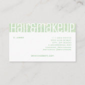 Modernes Aquamarines Aqua Mint Grün Eleganter Glit Visitenkarte (Rückseite)