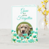 Modernes Aquamarines Beileid für Blumenbeete mit V Karte (Gelbe Blume)