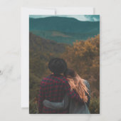 Modernes Aquamarines Blue Arch Foto Einladung (Rückseite)