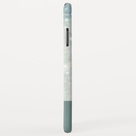 Modernes Aquamarines Blue Marble Minimal Monogram Case-Mate iPhone Hülle (Hinten/Rechts)