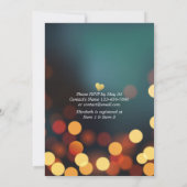 Modernes Aquamarines Brautparty Einladung (Rückseite)