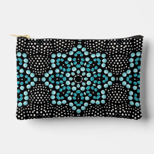 Modernes, Aquamarines Design Stilvoll Girly Dot Ar Zubehörtasche