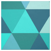 Modernes Aquamarines Dreiecksmuster Stoff (Muster)