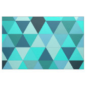 Modernes Aquamarines Dreiecksmuster Stoff (Fat Quarter (45,7 x 55,9 cm))