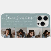 Modernes Aquamarines Foto Bonus Mama Mothers Day Case-Mate iPhone Hülle (Rückseite (Horizontal))