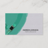 Modernes Aquamarines Maler & Dekorator Visitenkarte (Vorderseite)