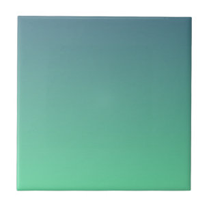 Modernes Aquamarines Minze Green Ombre Fliese