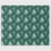 Modernes, Aquamarines Monochromatisches Muster mit Geschenkpapier (Flach)