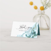 Modernes Aquamarines Moss Agate Menü (Rückseite)