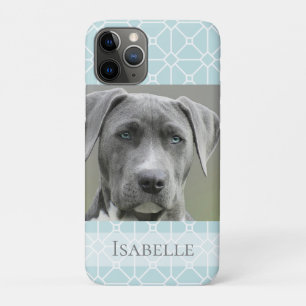 Modernes Aquamarines türkisfarbenes weißes Foto Pe Case-Mate iPhone Hülle