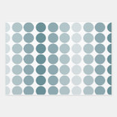 Modernes Aquamarines und Weiß Geschenkpapier Set (Vorderseite 2)