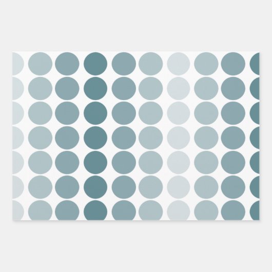 Modernes Aquamarines und Weiß Geschenkpapier Set (Vorderseite 2)