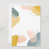 Modernes Aquarell 21. Geburtstag Party Einladung (Rückseite)