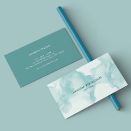 Modernes Aquarell abstrakt Visitenkarte