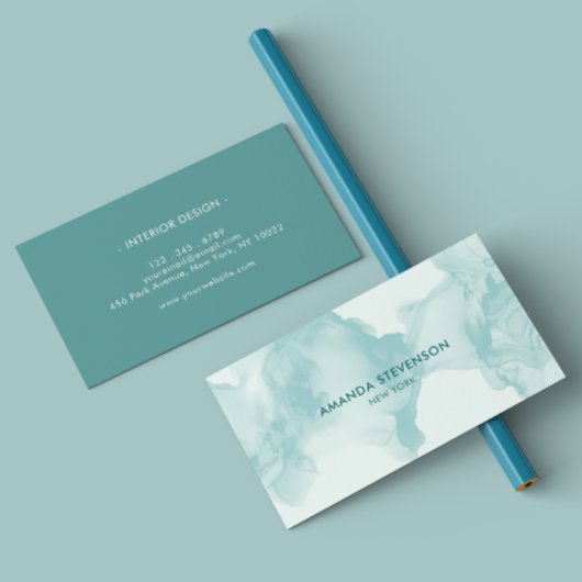 Modernes Aquarell abstrakt Visitenkarte