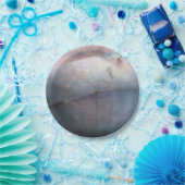 Modernes Aquarell Blau & Rose Gold Pink Chic Glam Pappteller (Party)