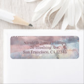 Modernes Aquarell Blau & Rose Gold Pink Glam Chic (Insitu)