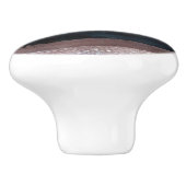 Modernes Aquarell Blau & Rose Gold Rosa Rosa Blush Keramikknauf (Seitenansicht)