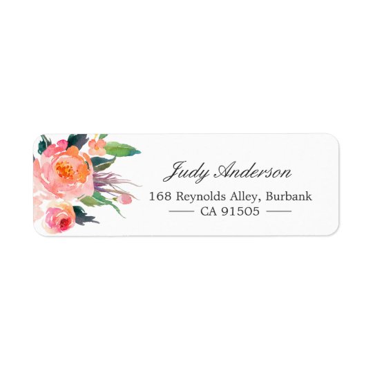 Modernes Aquarell-botanisches Blumen