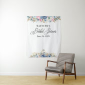 Modernes Aquarell-Brautparty im Hintergrund Wandteppich (Beispiel)