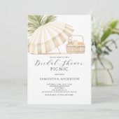 Modernes Aquarell-Brautparty Picnic Einladung (Stehend Vorderseite)