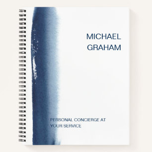 Modernes Aquarell Einfache Geschäftsnavigation Bla Notizblock