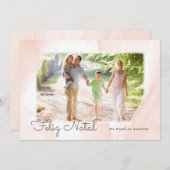 Modernes Aquarell Foto frohes Weihnachten (Vorne/Hinten)