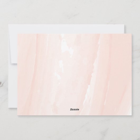 Modernes Aquarell Foto frohes Weihnachten (Rückseite)